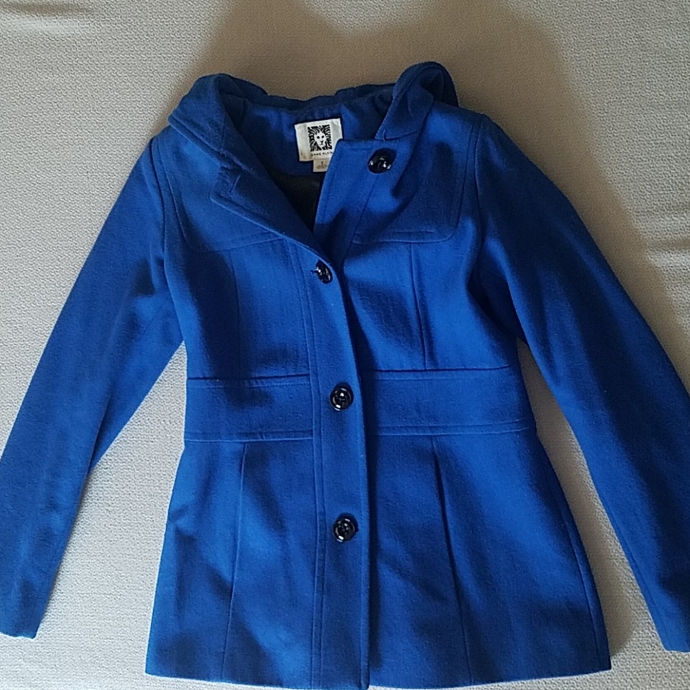 Anne Klein Hooded Pea Coat